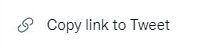 Copy the Twitter video URL by clicking <b>Share</b> button and choosing <b>Copy link to Tweet</b>
